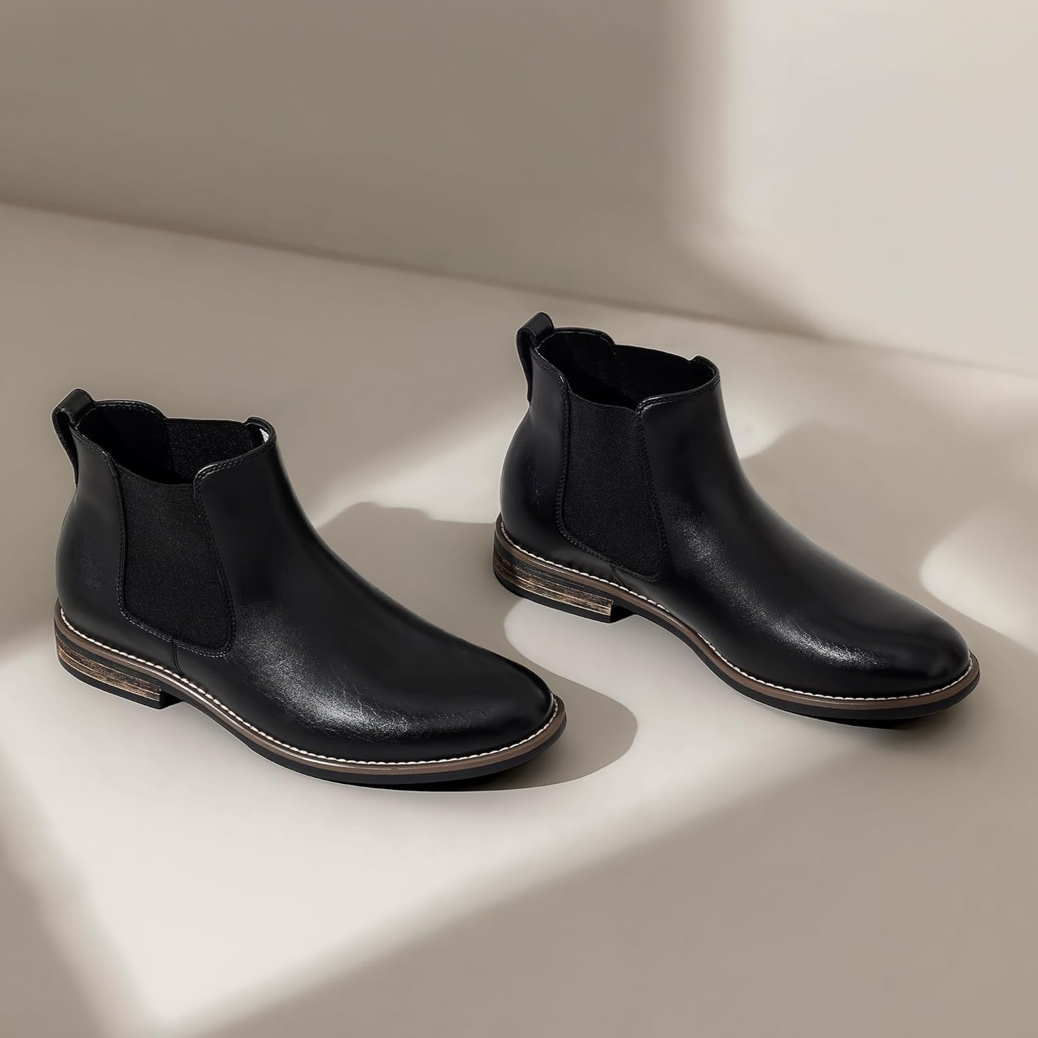 image:imageBruno Marc Mens Suede Leather Chelsea Ankle Boots1black