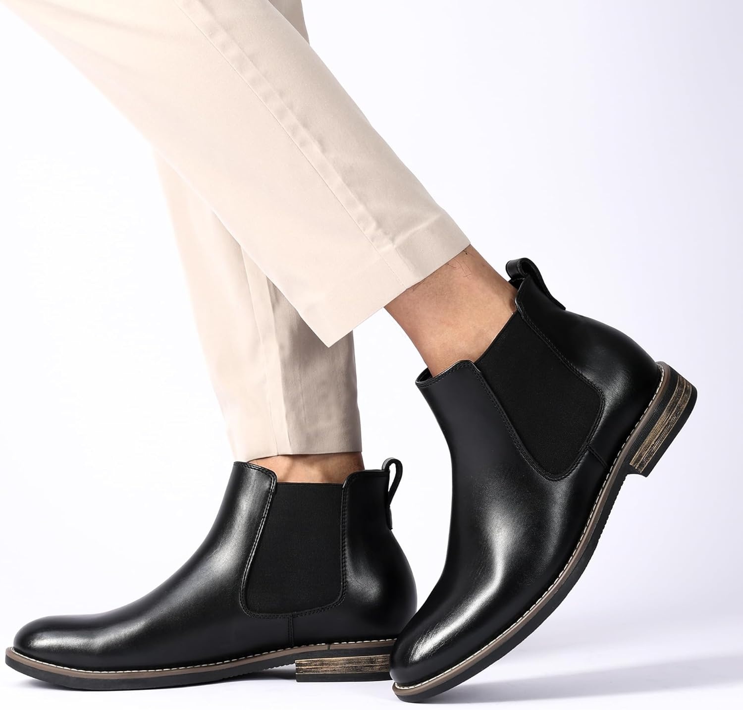 image:imageBruno Marc Mens Suede Leather Chelsea Ankle Boots1black