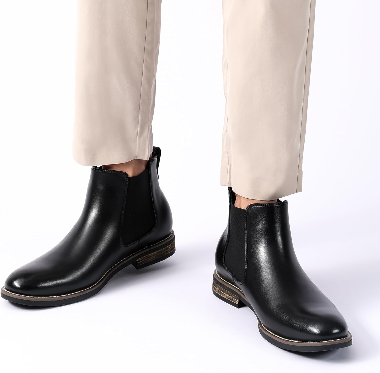 image:imageBruno Marc Mens Suede Leather Chelsea Ankle Boots1black