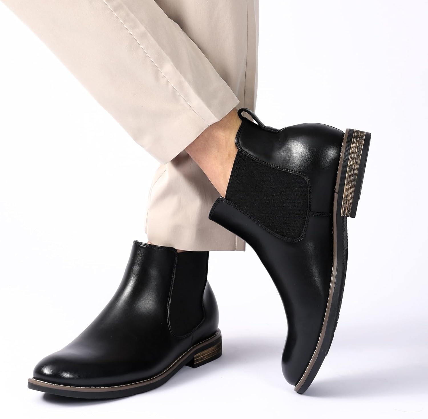 image:imageBruno Marc Mens Suede Leather Chelsea Ankle Boots1black