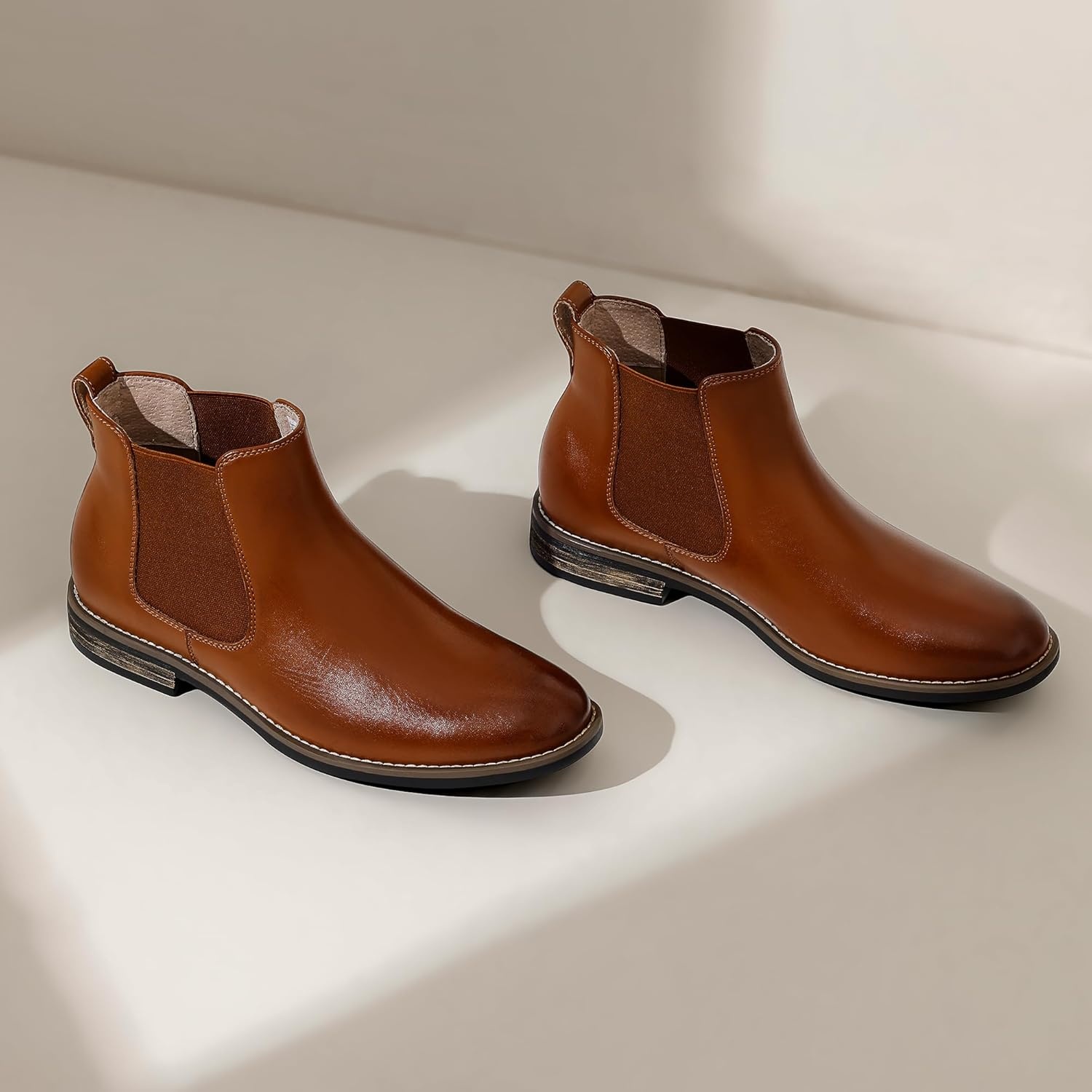 image:imageBruno Marc Mens Suede Leather Chelsea Ankle Boots1brown