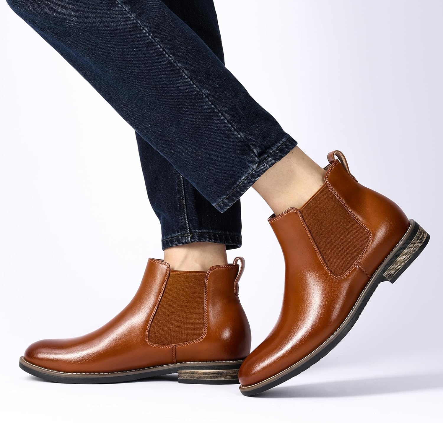 image:imageBruno Marc Mens Suede Leather Chelsea Ankle Boots1brown