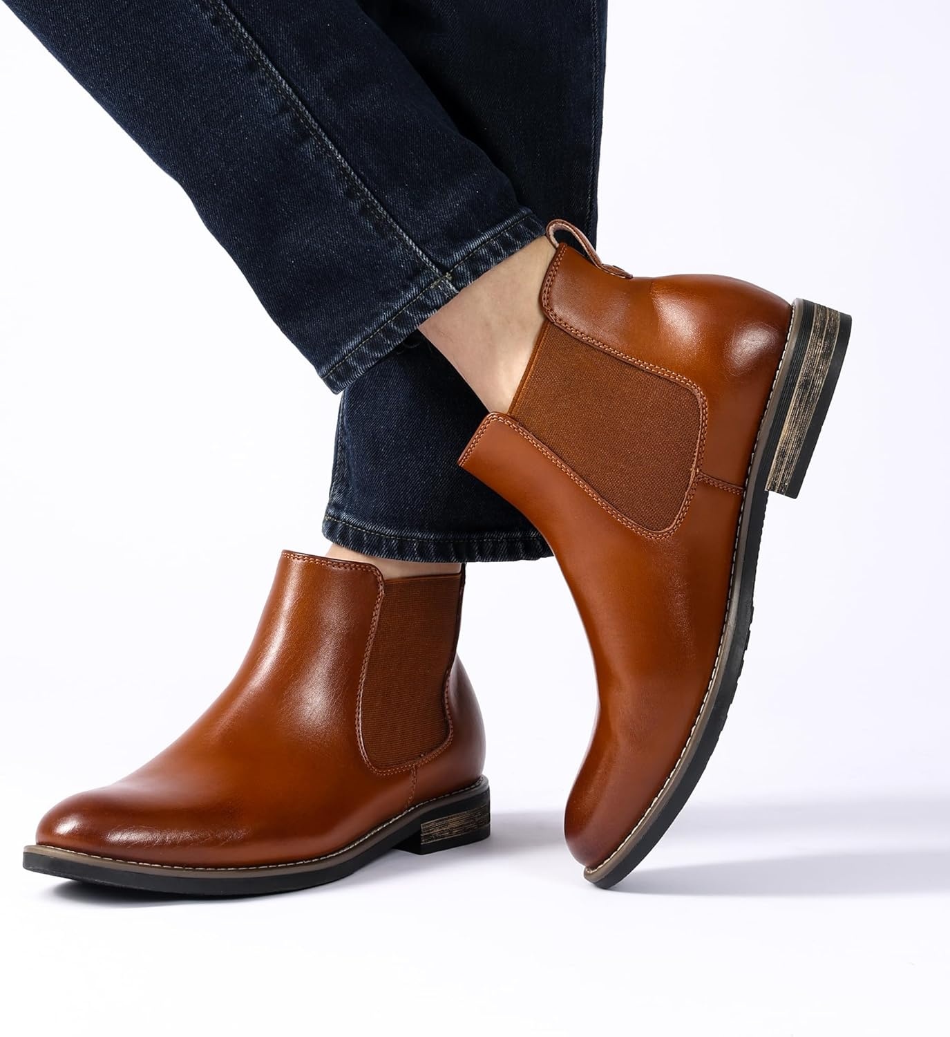 image:imageBruno Marc Mens Suede Leather Chelsea Ankle Boots1brown