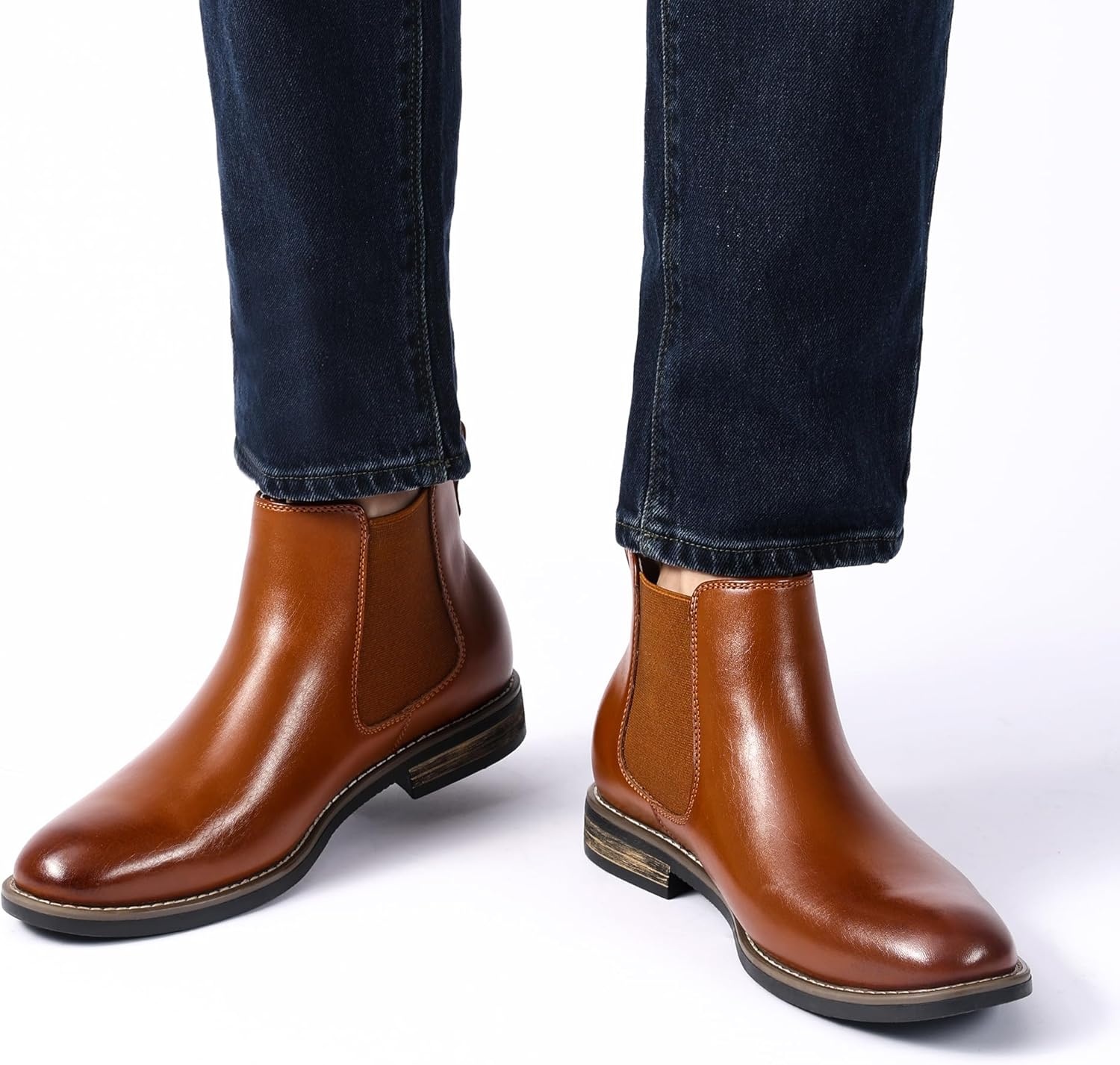 image:imageBruno Marc Mens Suede Leather Chelsea Ankle Boots1brown