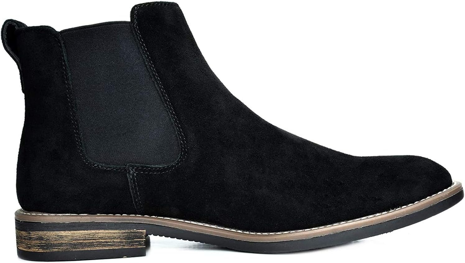 image:imageBruno Marc Mens Suede Leather Chelsea Ankle BootsBlack