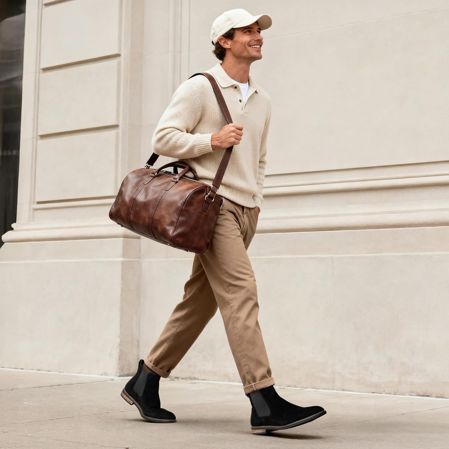 image:imageBruno Marc Mens Suede Leather Chelsea Ankle BootsBlack