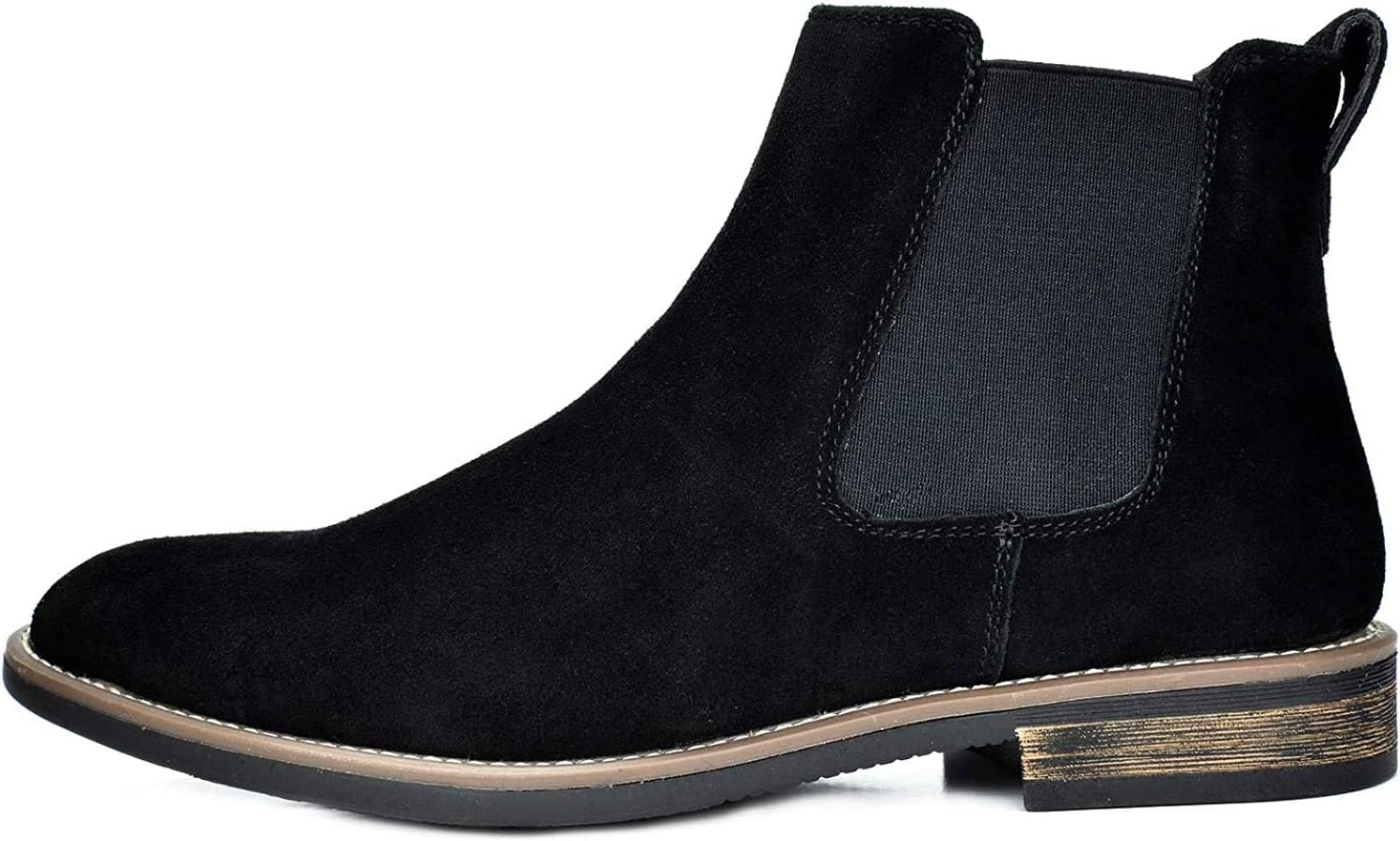 image:imageBruno Marc Mens Suede Leather Chelsea Ankle BootsBlack