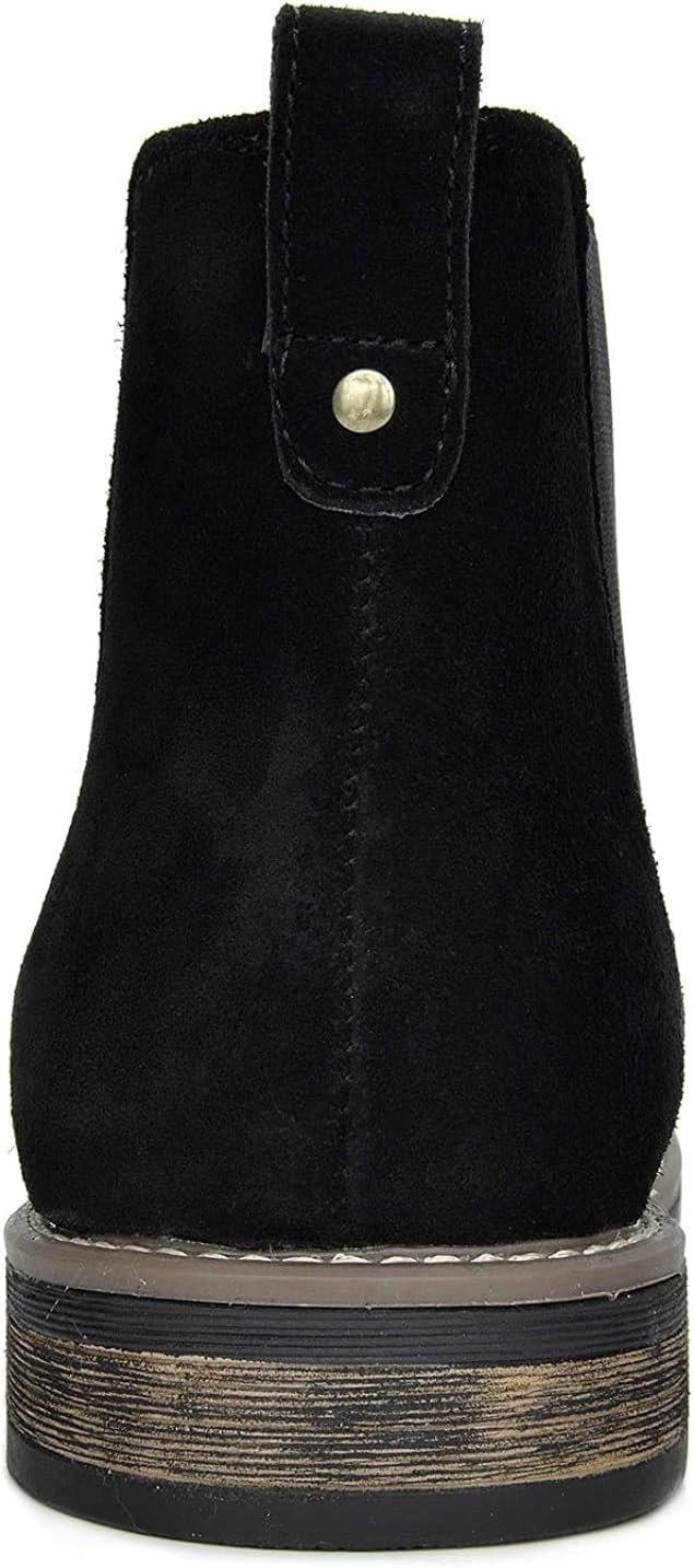 image:imageBruno Marc Mens Suede Leather Chelsea Ankle BootsBlack