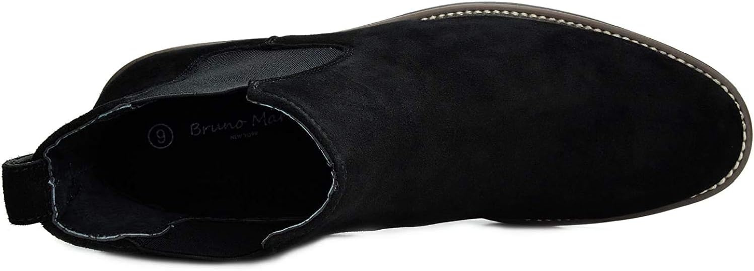 image:imageBruno Marc Mens Suede Leather Chelsea Ankle BootsBlack