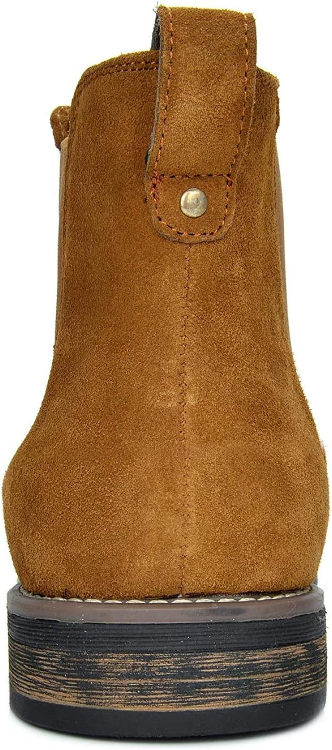 image:imageBruno Marc Mens Suede Leather Chelsea Ankle BootsCamel