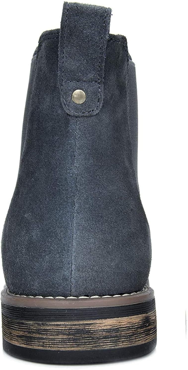 image:imageBruno Marc Mens Suede Leather Chelsea Ankle BootsGrey
