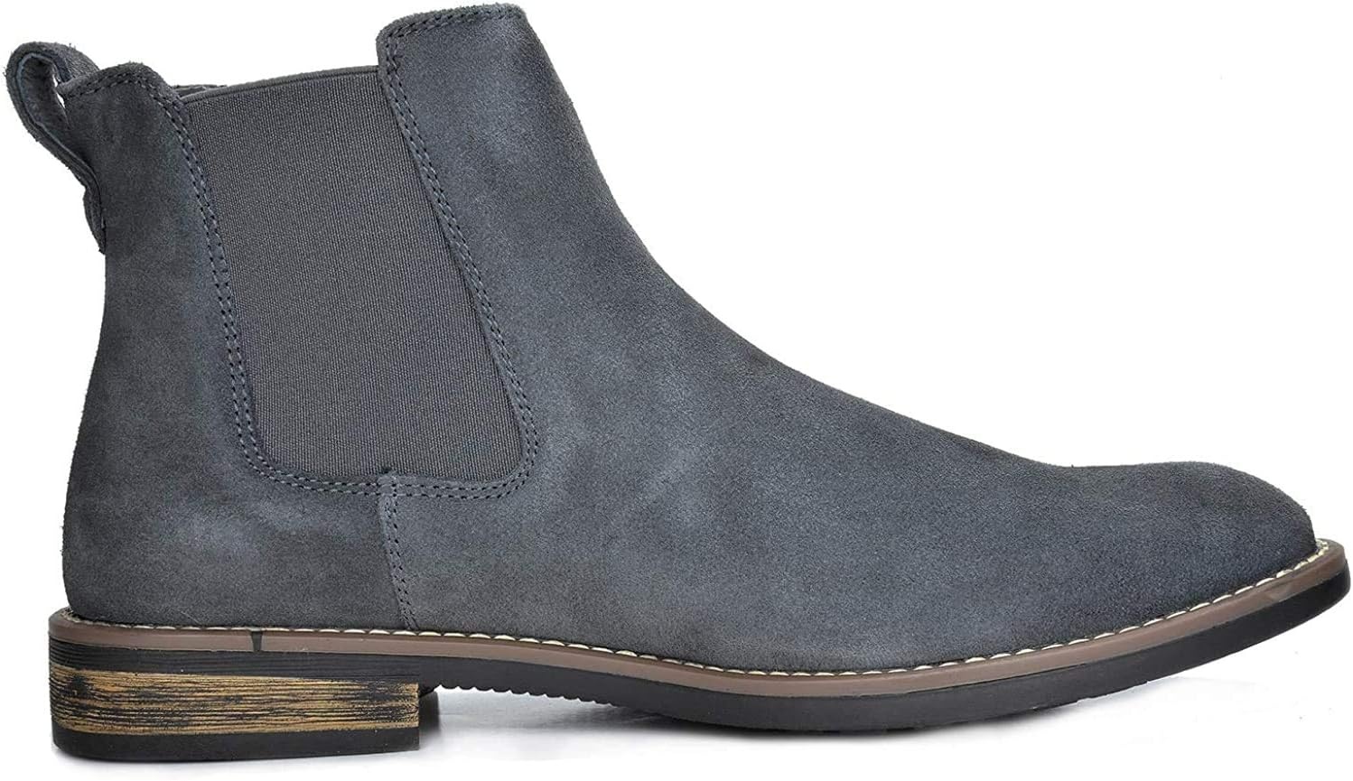 image:imageBruno Marc Mens Suede Leather Chelsea Ankle BootsGrey