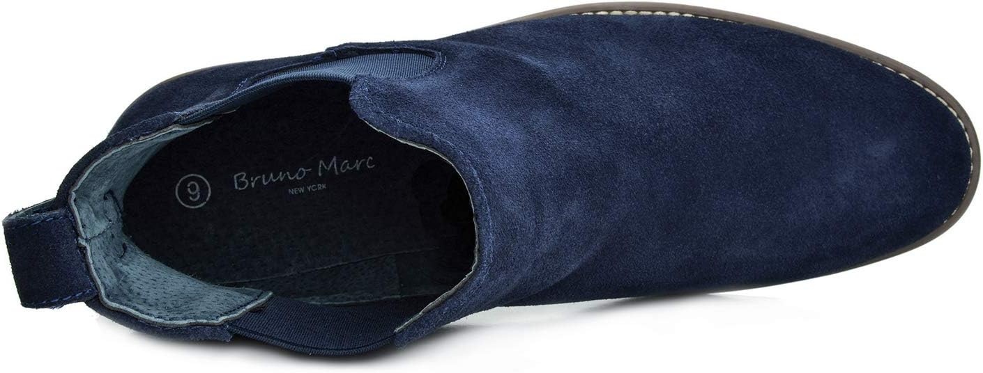 image:imageBruno Marc Mens Suede Leather Chelsea Ankle BootsNavy