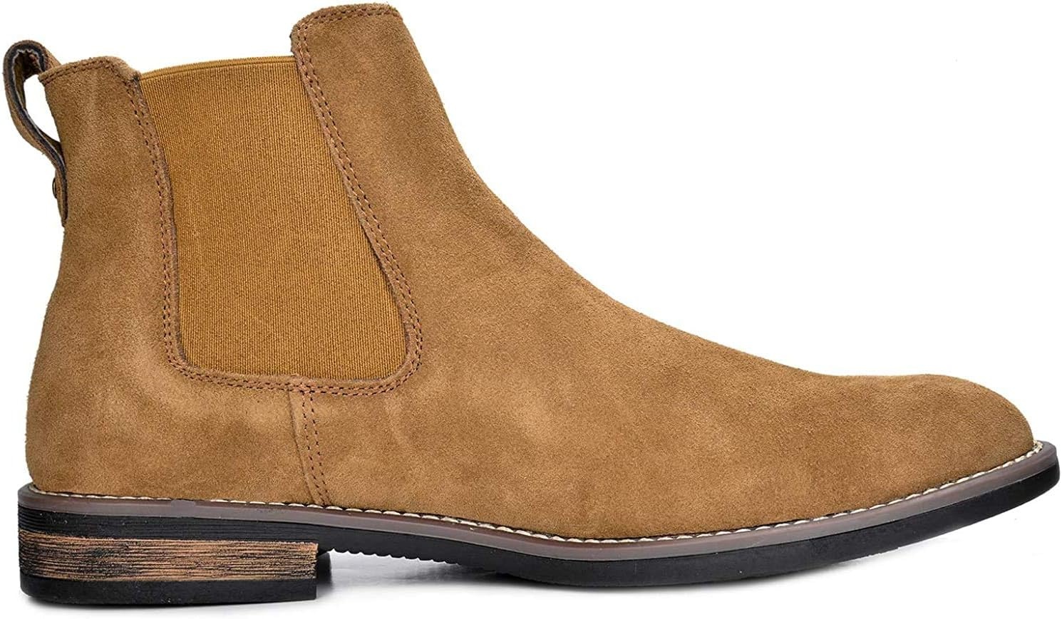 image:imageBruno Marc Mens Suede Leather Chelsea Ankle BootsTan