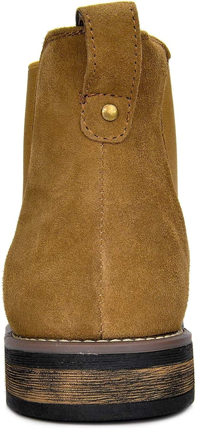 image:imageBruno Marc Mens Suede Leather Chelsea Ankle BootsTan