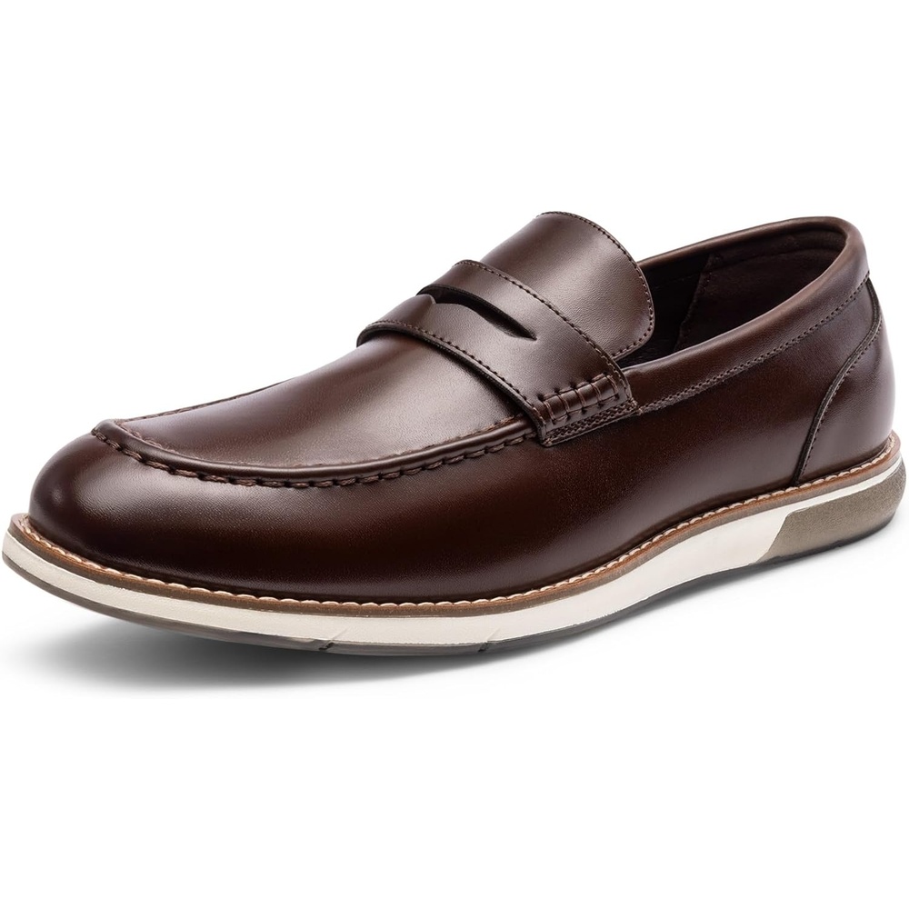 image:imageBruno Marc Mens Dress Penny Loafer Slipon ShoesDark Brown