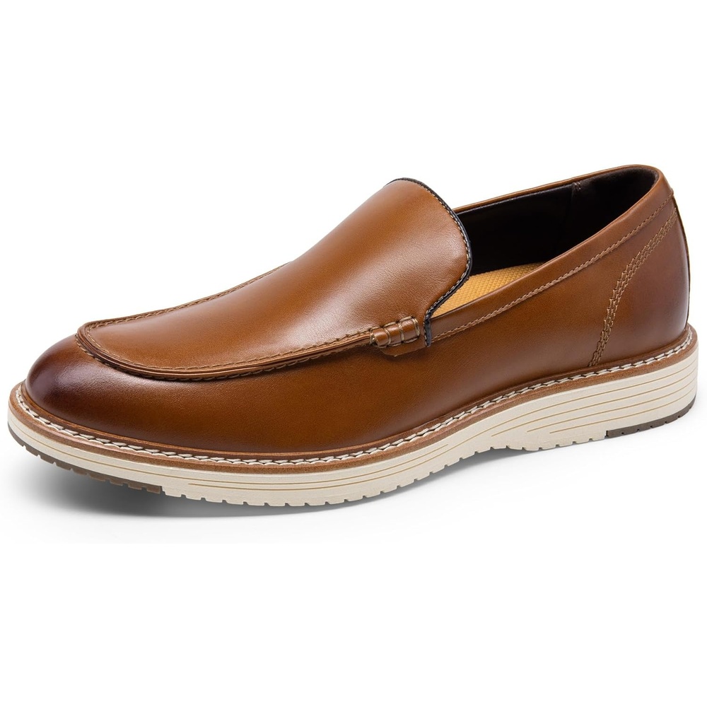 image:imageBruno Marc Mens Dress Slipon Classic Loafers Formal ShoesBrown