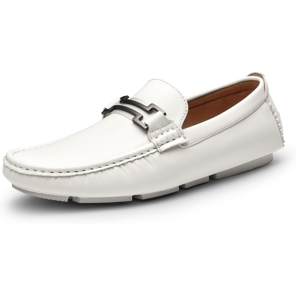 image:imageBruno Marc Mens Driving Penny Loafers Casual Slipon Moccasins ShoesWhite