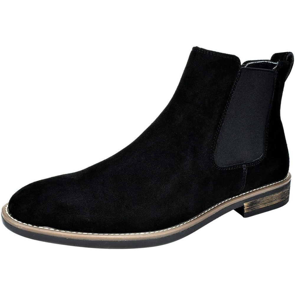 image:imageBruno Marc Mens Suede Leather Chelsea Ankle BootsBlack