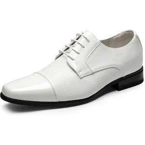image:imageBruno Marc Mens Patent Tuxedo Dress Shoes Classic Laceup Formal OxfordsWhitepat