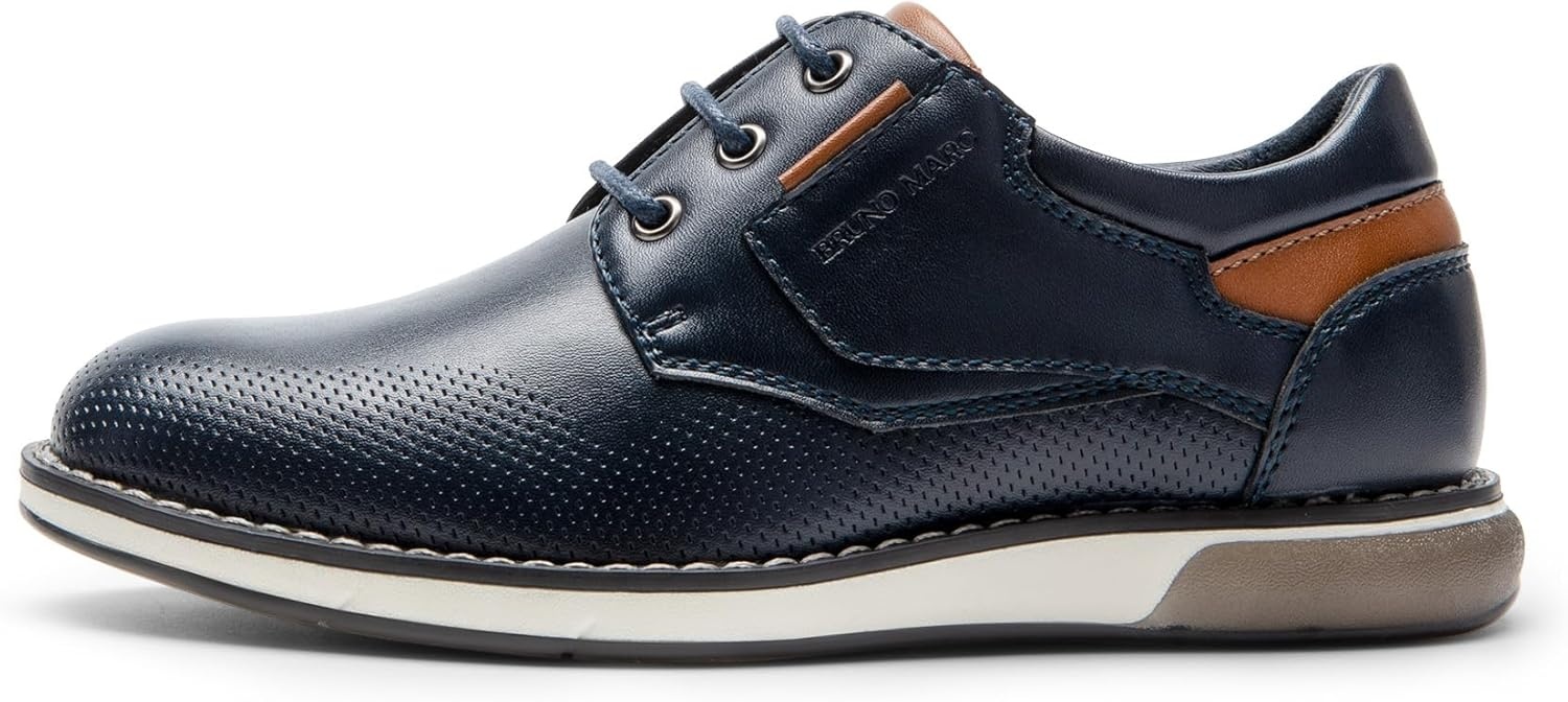 image:imageBruno Marc Boys Casual Dress Oxford Comfort Uniform Formal Fashion Sneaker ShoesNavy