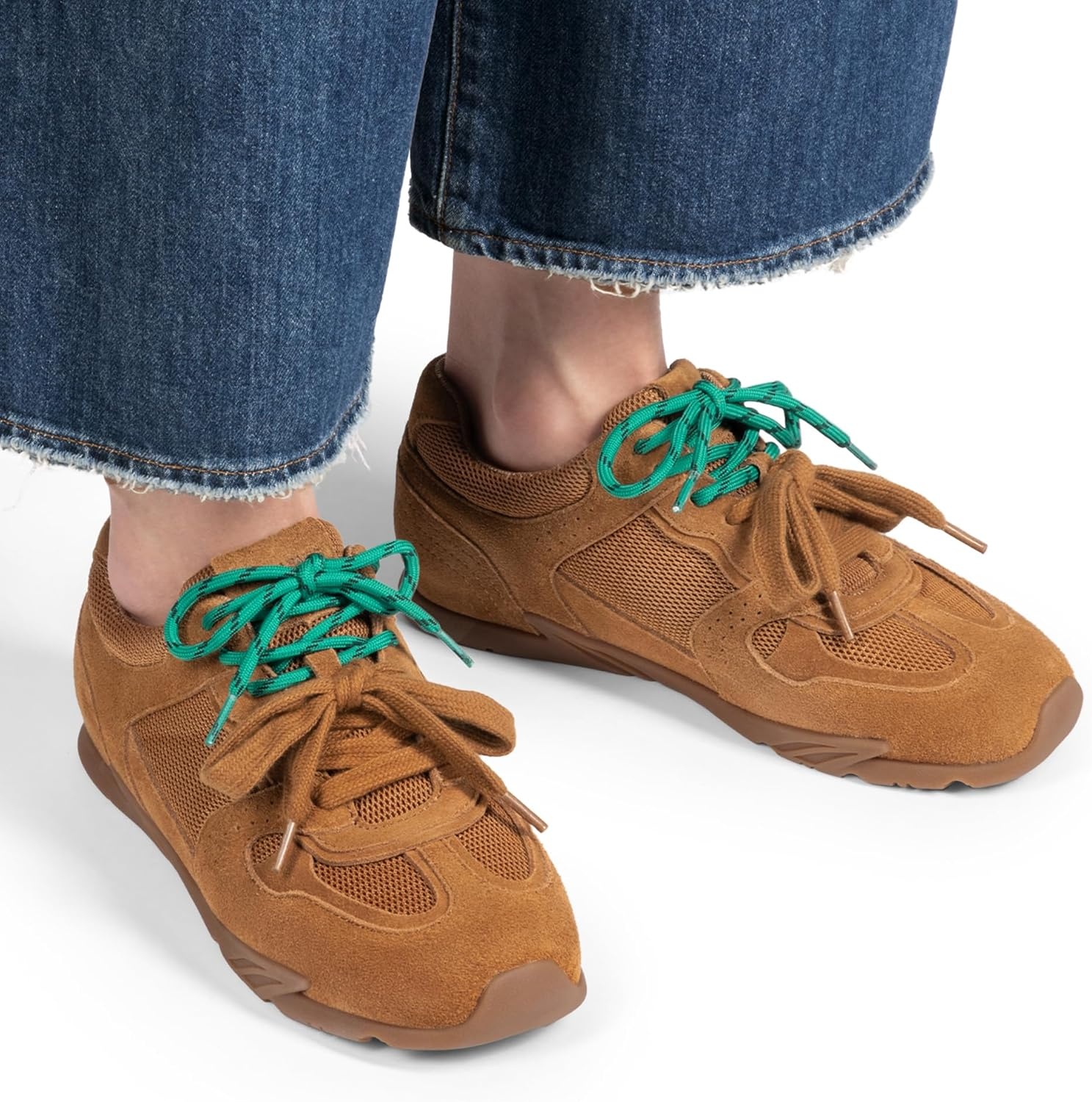 image:imageDREAM PAIRS Womens Retro Lace Up Sneakers AllDay Comfort Lightweight Non Slip Casual Fashion Walking Trainers ShoesBrown