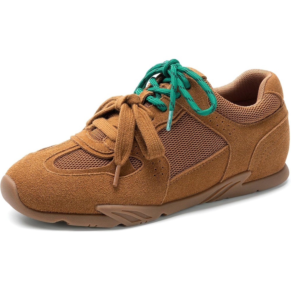 image:imageDREAM PAIRS Womens Retro Lace Up Sneakers AllDay Comfort Lightweight Non Slip Casual Fashion Walking Trainers ShoesBrown