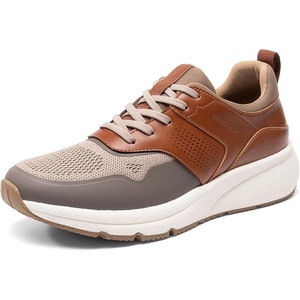 image:imageBruno Marc Mens Casual Dress Fashion Sneakers Cushioned Walking Non Slip Breathable AllDay Comfort ShoesBrownBeige