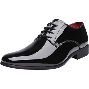 image:imageBruno Marc Mens Faux Patent Leather Tuxedo Dress Shoes Classic Laceup Formal OxfordBlack