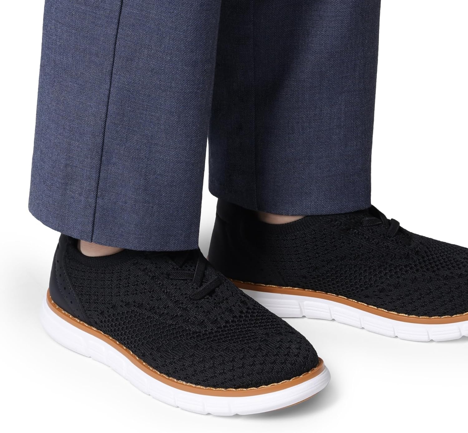 image:imageBruno Marc Boys Mesh Dress Sneakers Oxfords Casual LaceUp Lightweight ShoesBlack