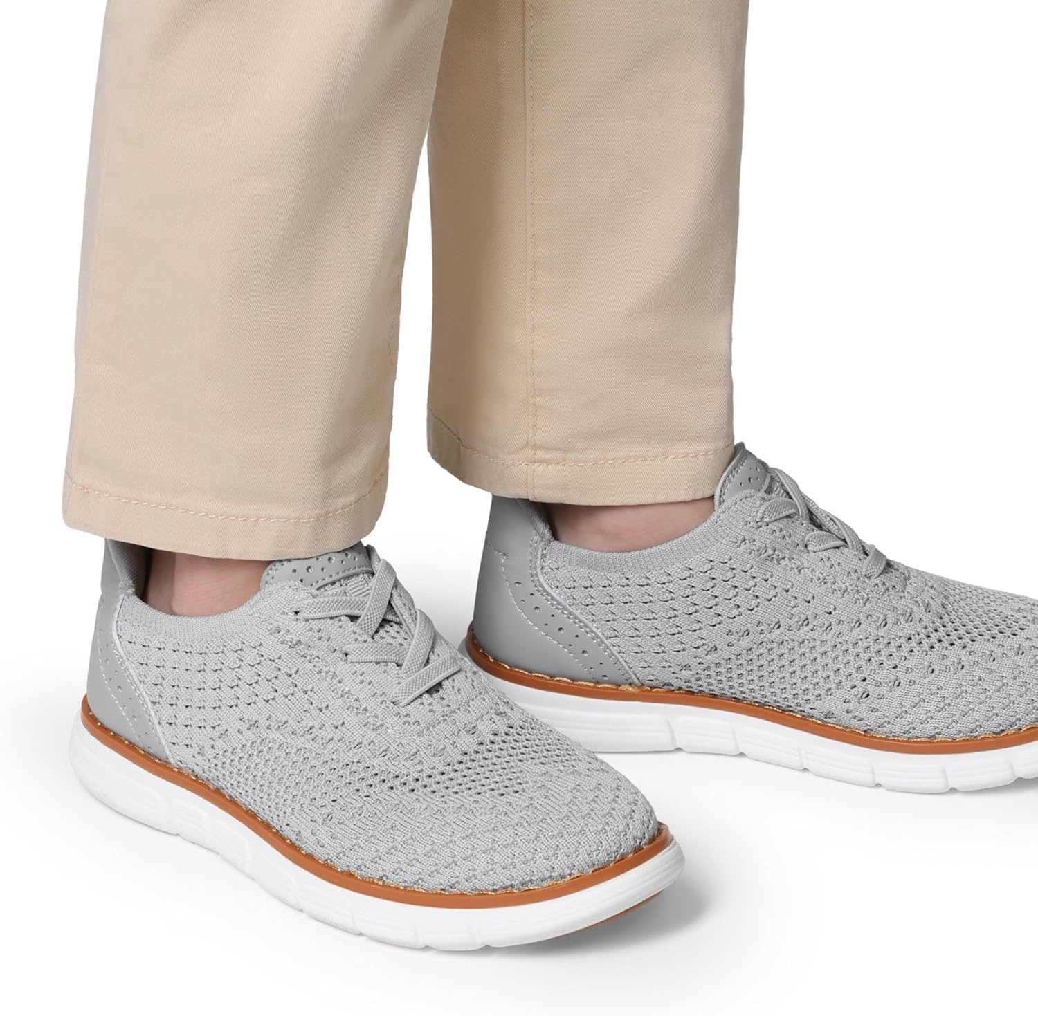 image:imageBruno Marc Boys Mesh Dress Sneakers Oxfords Casual LaceUp Lightweight ShoesGrey