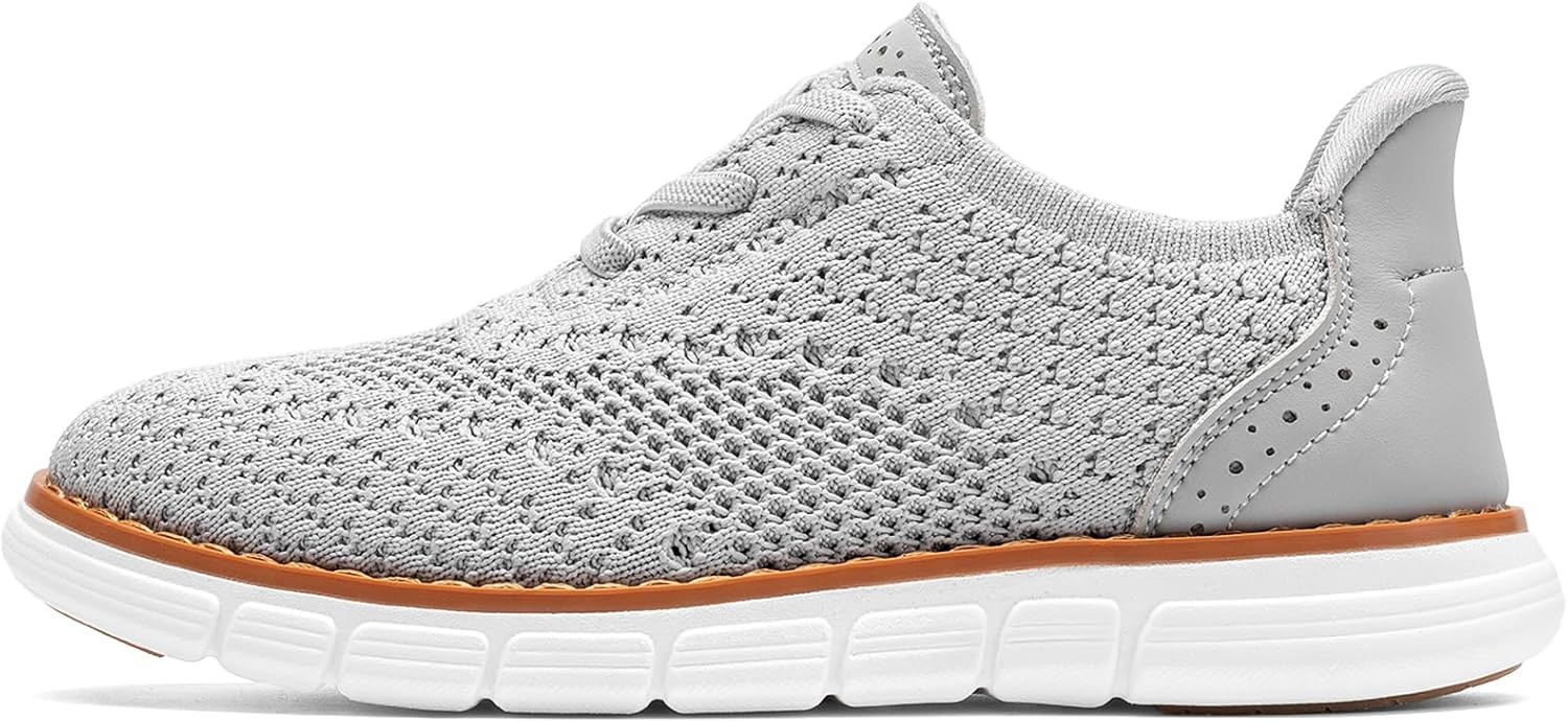 image:imageBruno Marc Boys Mesh Dress Sneakers Oxfords Casual LaceUp Lightweight ShoesGrey