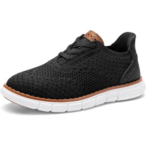 image:imageBruno Marc Boys Mesh Dress Sneakers Oxfords Casual LaceUp Lightweight ShoesBlack