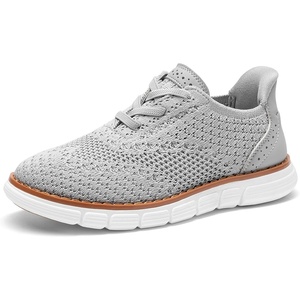 image:imageBruno Marc Boys Mesh Dress Sneakers Oxfords Casual LaceUp Lightweight ShoesGrey