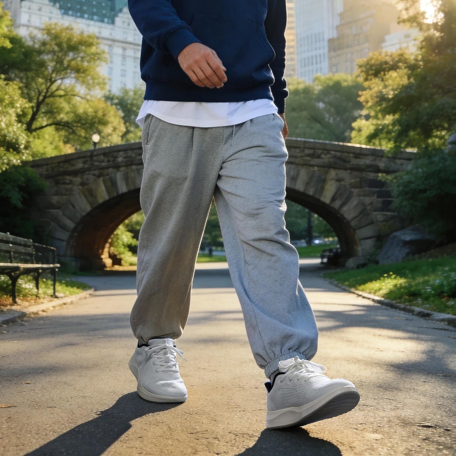 image:imageBruno Marc Mens Slip on Walking Shoes Lightweight Breathable Comfortable Casual SneakersWhite