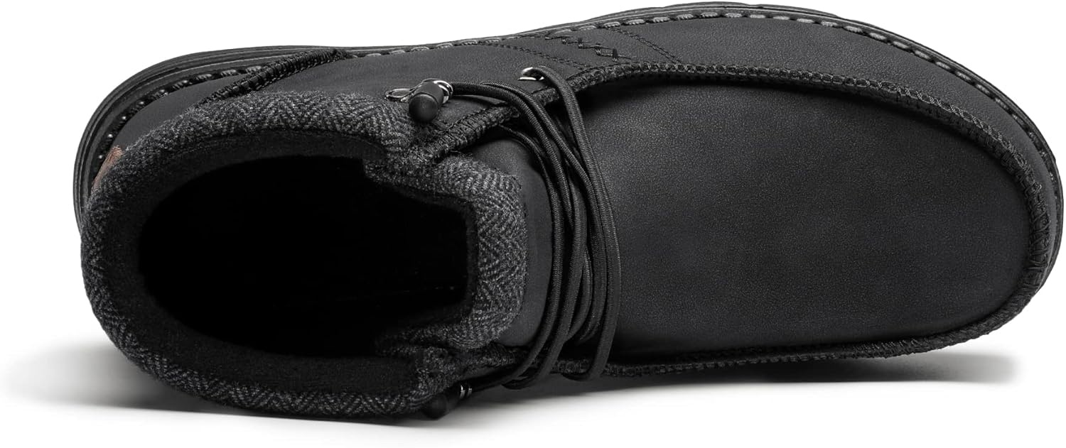 image:imageBruno Marc Mens Casual Slipon Shoes Warm Loafers for Men Winter BootsBlack