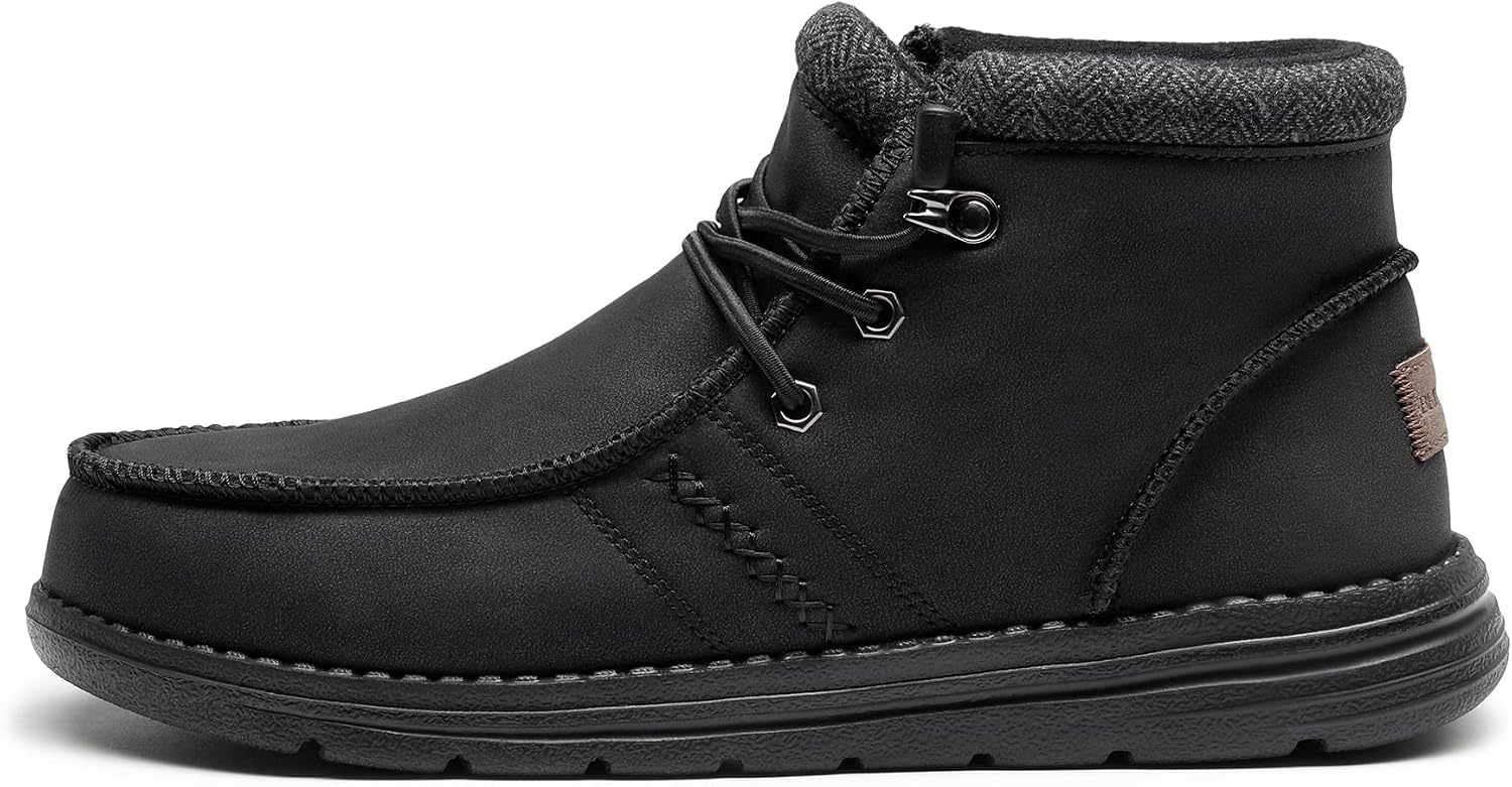 image:imageBruno Marc Mens Casual Slipon Shoes Warm Loafers for Men Winter BootsBlack