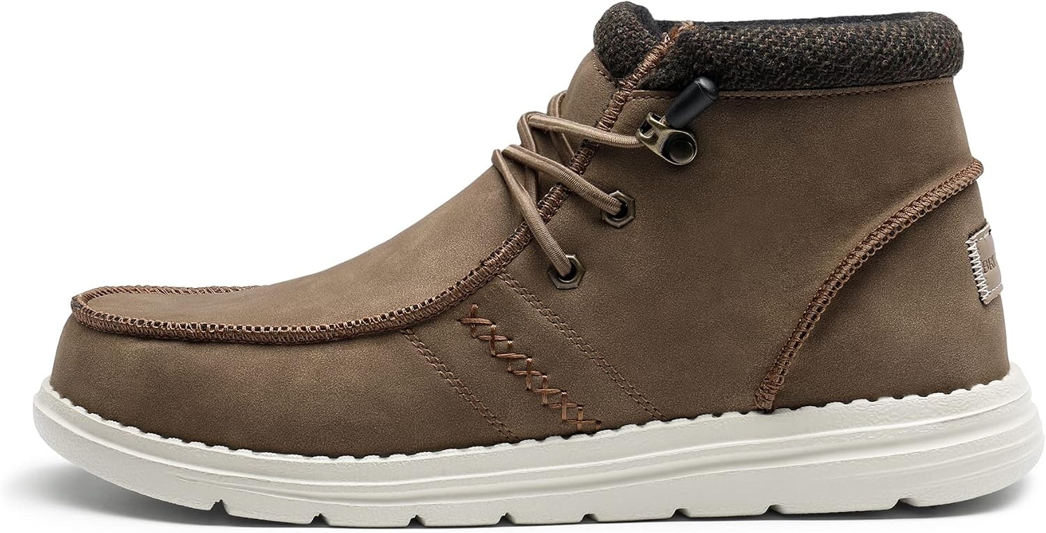 image:imageBruno Marc Mens Casual Slipon Shoes Warm Loafers for Men Winter BootsBrown