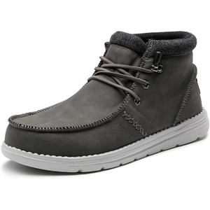 image:imageBruno Marc Mens Casual Slipon Shoes Warm Loafers for Men Winter BootsGrey